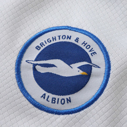 Camiseta de fútbol infantil de visitante blanca del Brighton, temporada 2026-2027