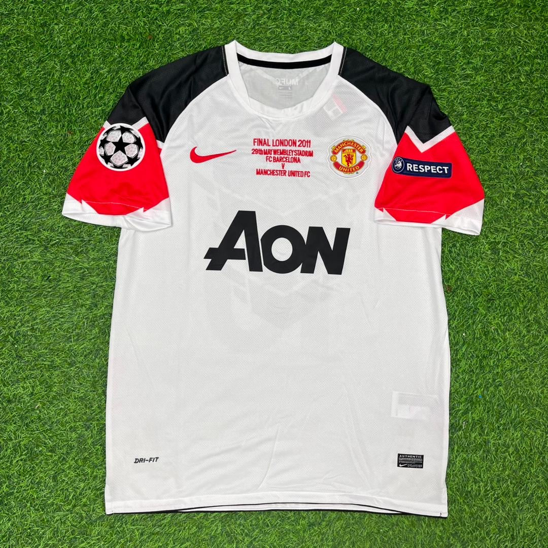 Chicharito #14 Manchester United 2011 Champions League Final White Football Jersey