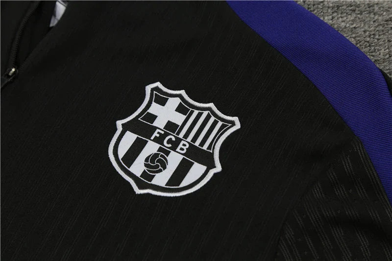 Barcelona Trainingsanzug Schwarzes Trainingstop-Paket