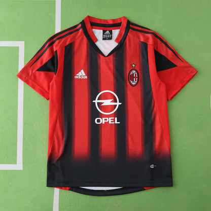 A.C. Milan 2004-2005 Season Retro Home Kids Football Jersey Trikot Maillot