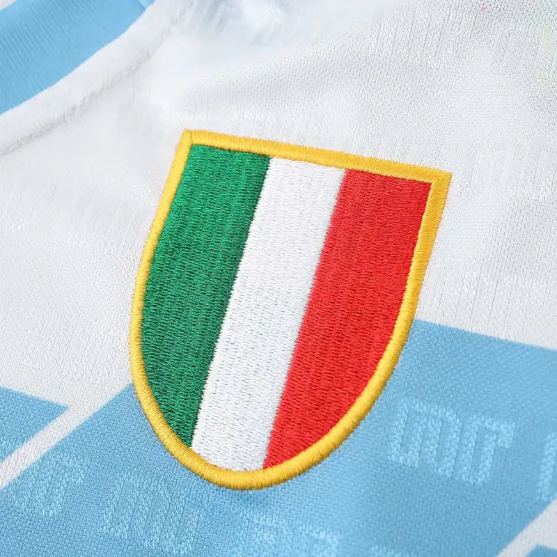91/93 Season S.S.C Napoli Away White Retro Jersey Trikot Soccer Shirt
