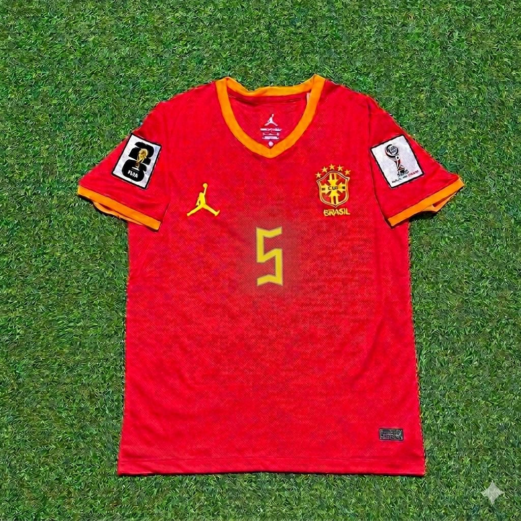 Casemiro 5# Brasilien WM 2026 Rotes Trikot