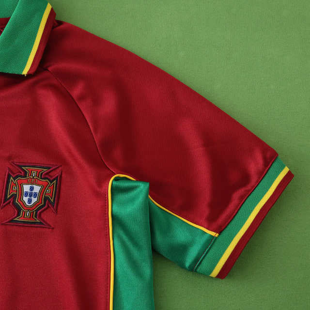 Portugal 1998 Saison Heim Kinder Retro Trikot Fußballtrikot