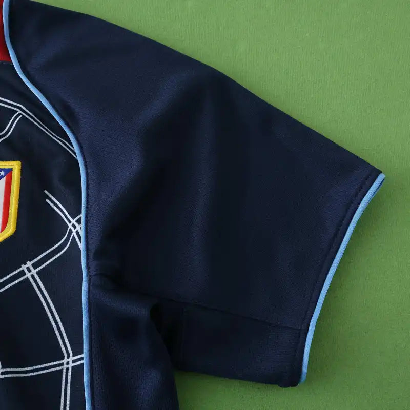 Club Atlético de Madrid 2004/05 Away Retro Kids Kit Jersey KinderTrikot Maillot Enfant Soccer Shirt