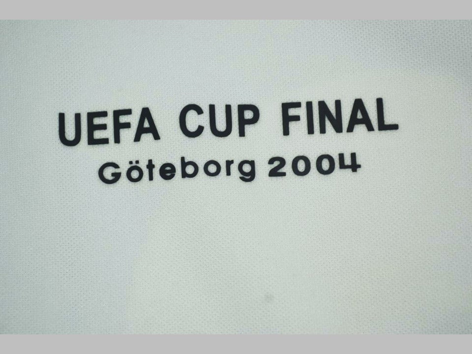 Pablo Aimar Valencia 2004 UEFA-Pokalfinale Retro Fußballtrikot Trikotsatz