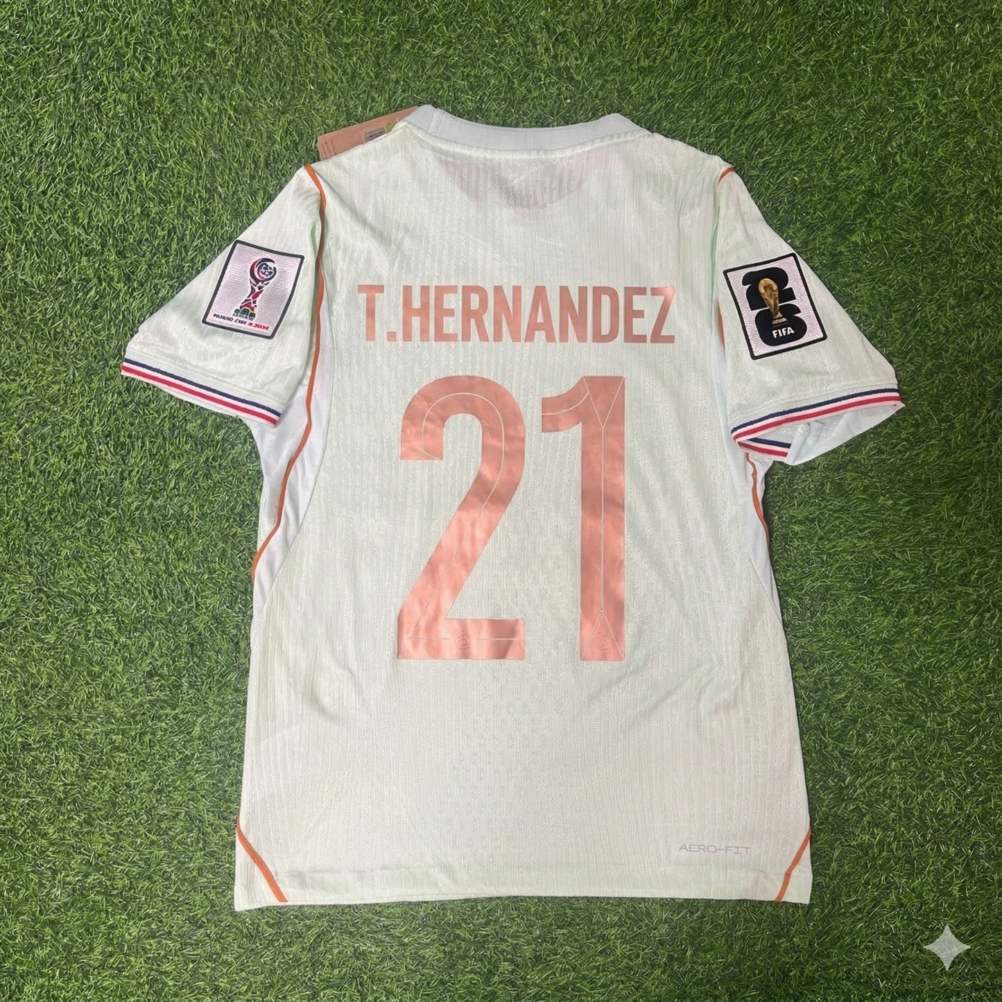 Theo Hernandez #21 France 2026 World Cup Away Jersey