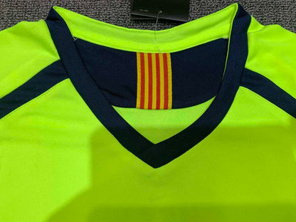 FC Barcelona 2005-2006 Season Away Retro Long Sleeve Football Jersey Trikot Maillot