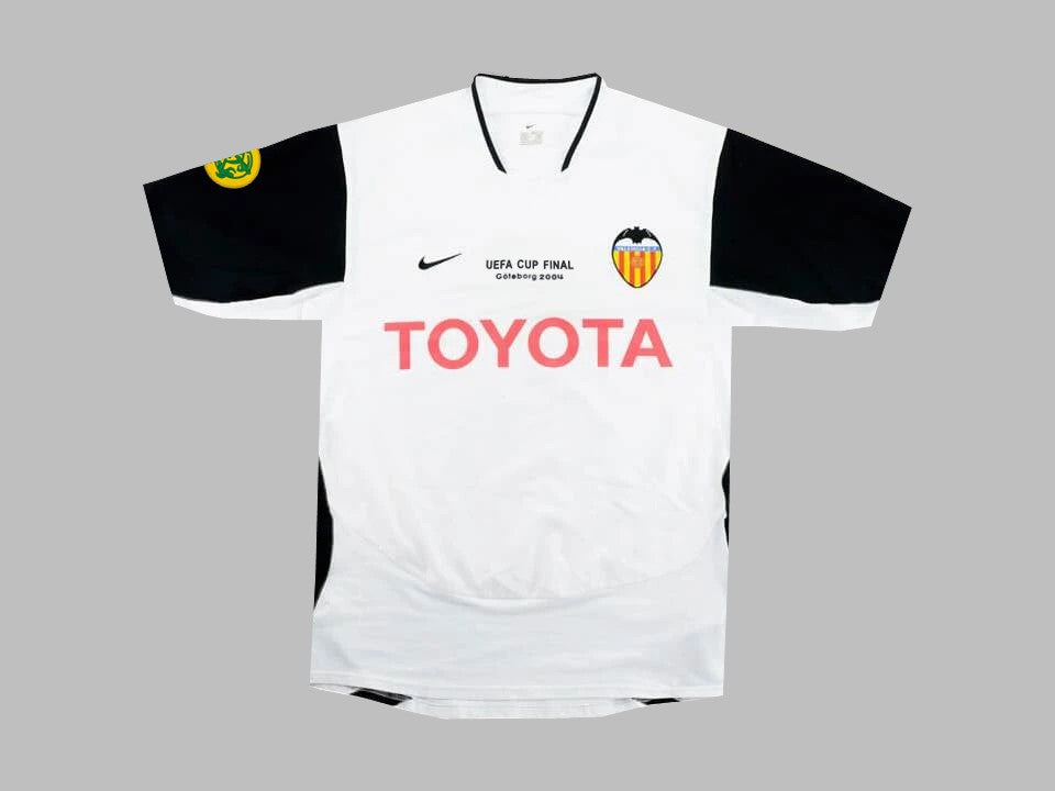 Mista #20 Valencia 2004 UEFA Final Retro Jersey Camiseta Soccer Shirt