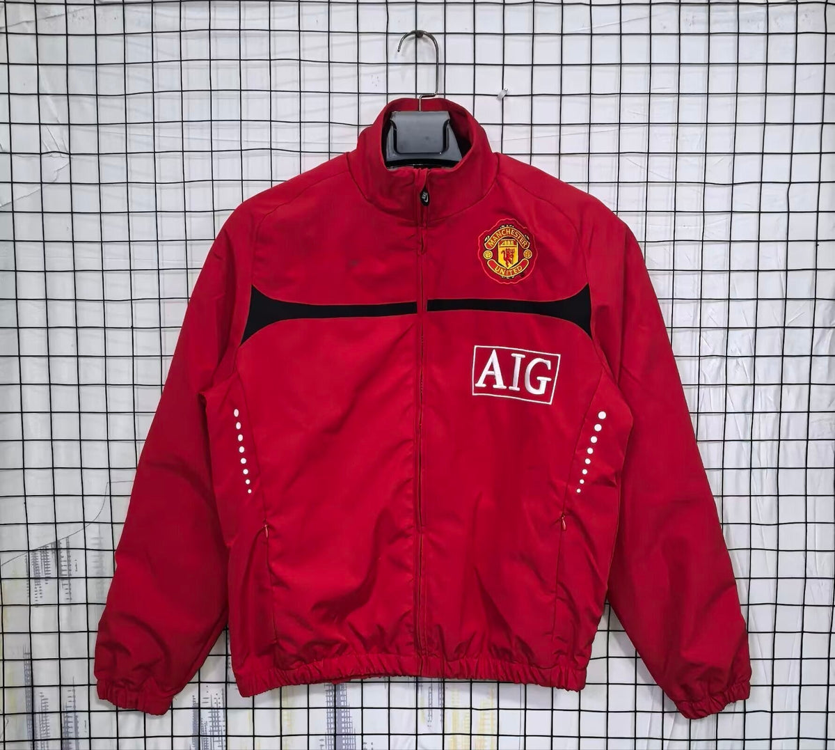 Manchester United Retro Windbreaker-Jacke 2010