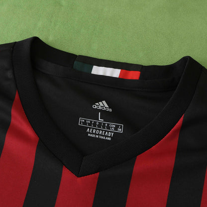 A.C Milan 2016-2017 Season Home Retro Football Jersey Trikot Maillot