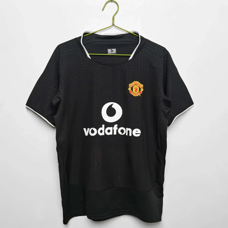Manchester United Auswärtstrikot Schwarz Retro Fan-Version 2003-2004