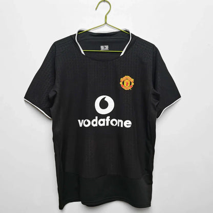 Manchester United Auswärtstrikot Schwarz Retro Fan-Version 2003-2004