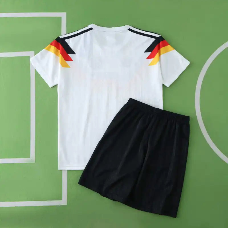 Allemagne Deutschland 1990 Domicile Rétro Kit Enfant Maillot Enfants Maillot de Football