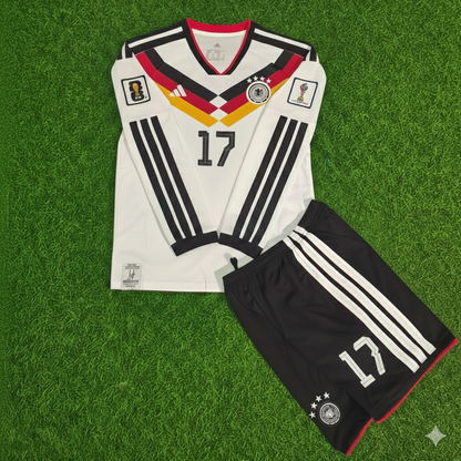 Florian Wirtz 17- Germany 2026 World Cup Kids Long Sleeve Home Football Jersey Kit