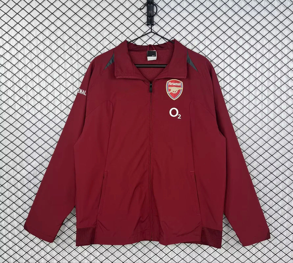 Arsenal 2005/2006 Rote Retro Windbreaker Jacke