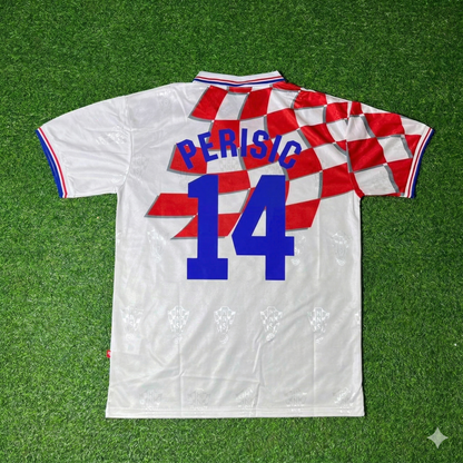Ivan Perisic Kroatien Retro Fußballtrikot-Set
