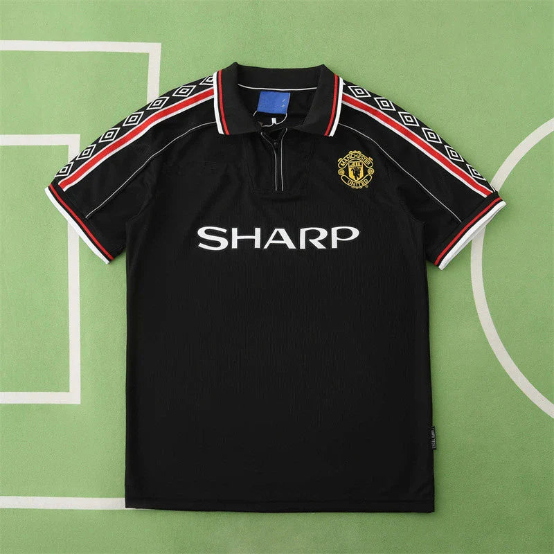 Maillot Rétro Extérieur Noir Manchester United F.C. Saison 1998