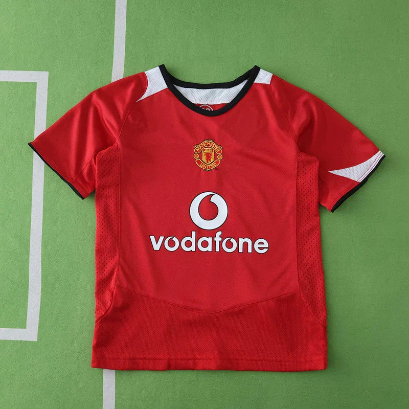 Manchester United 2005/06 Maillot Rétro Domicile Enfant