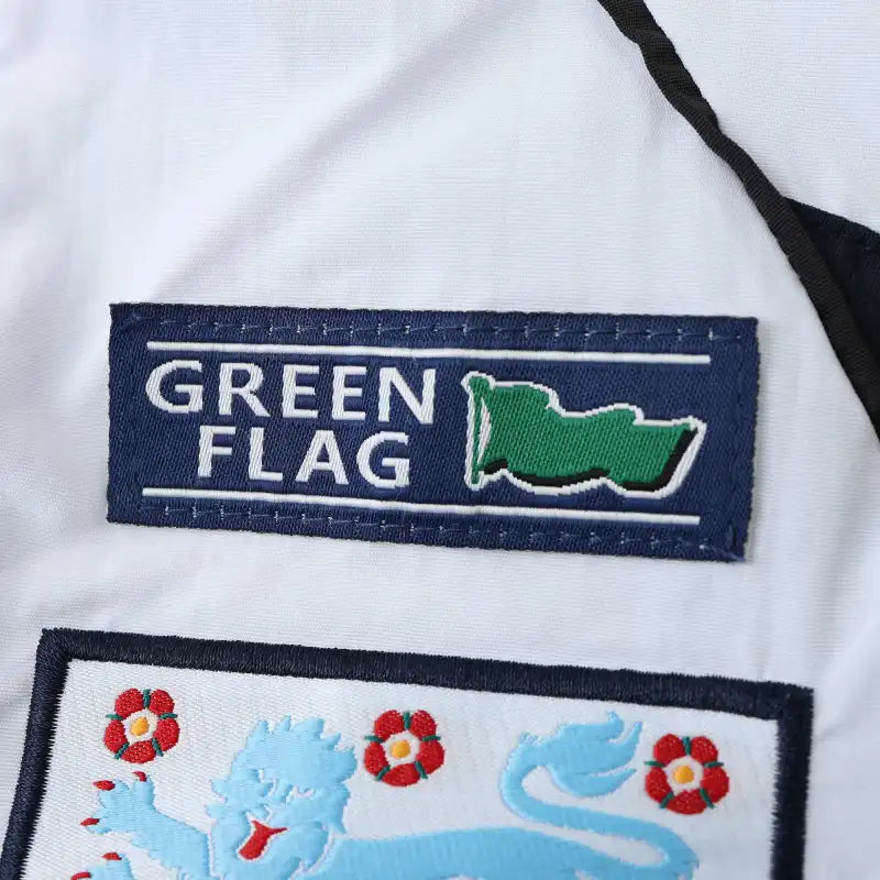 England White Retro Windbreaker Jacket – | Windbreaker Jacke | Coupe-Vent Fußballtrikot
