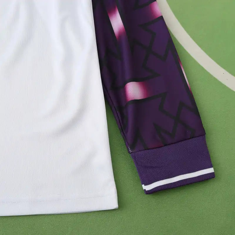 ACF Fiorentina 92/93 Season Purple White Away Retro Jersey Trikot Soccer Shirt