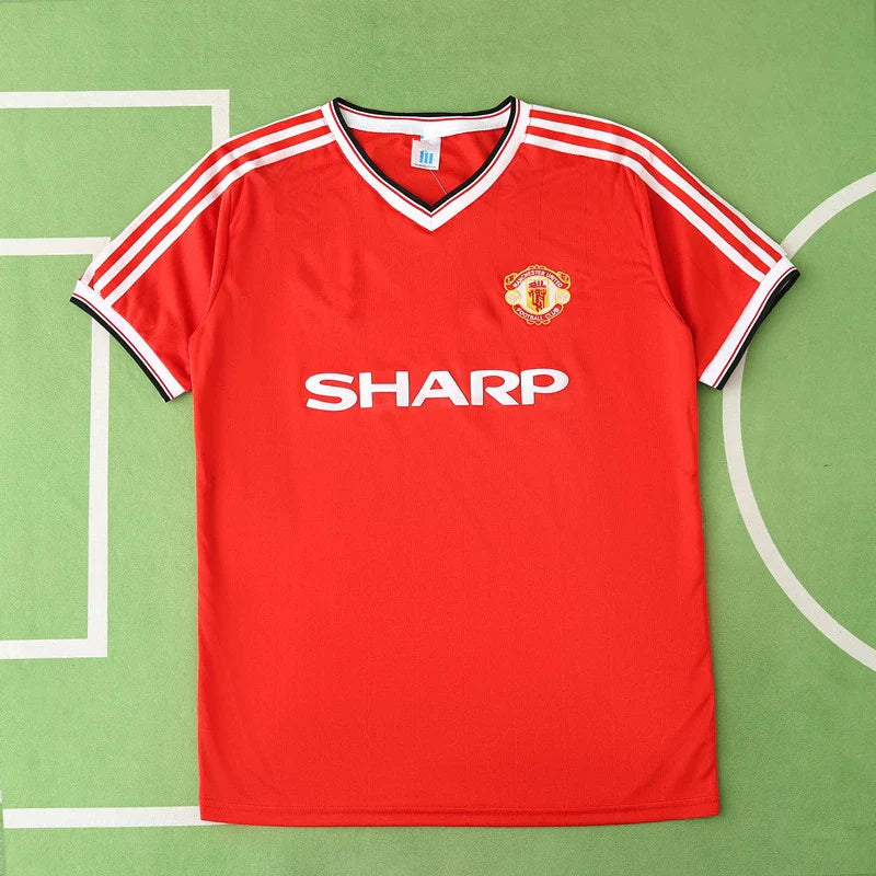Maillot rétro domicile rouge Manchester United F.C saison 1984