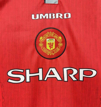 Manchester United F.C. 1996-1997 Season Home Red Retro Football Jersey Trikot Maillot