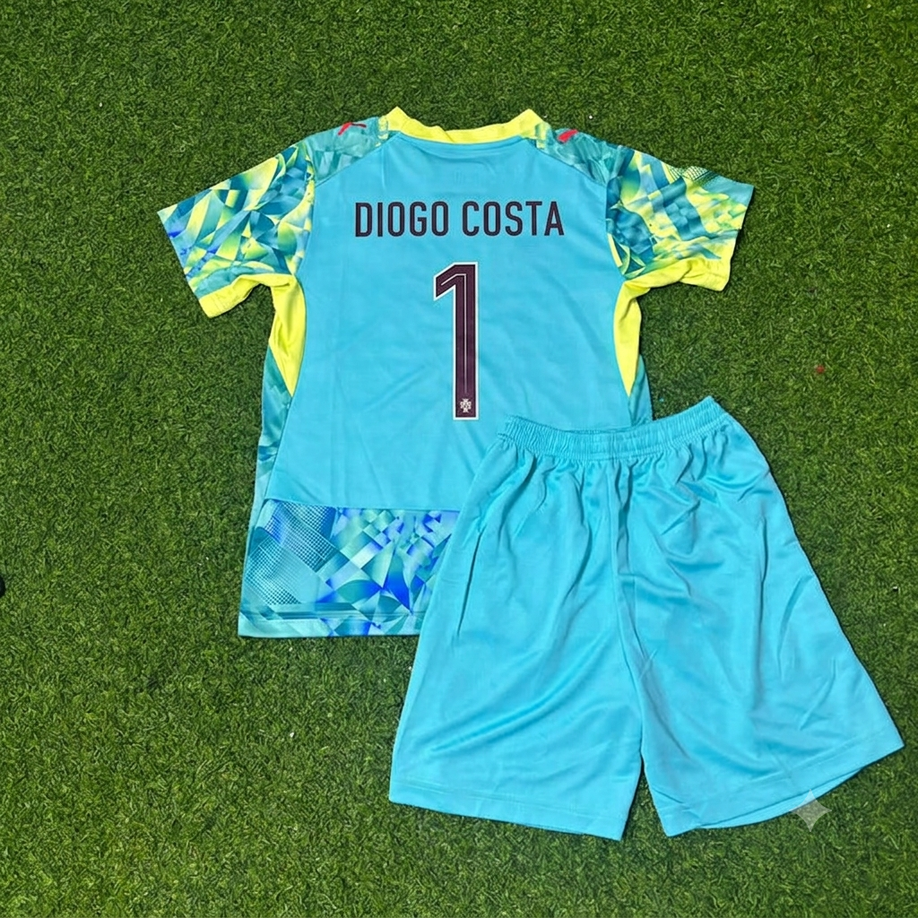 Conjunto de camiseta de fútbol de portero de Portugal Diogo Costa para la nueva temporada
