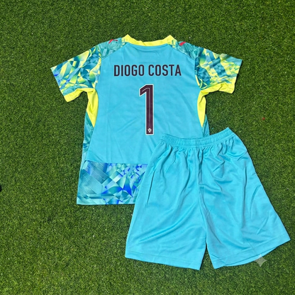 Conjunto de camiseta de fútbol de portero de Portugal Diogo Costa para la nueva temporada