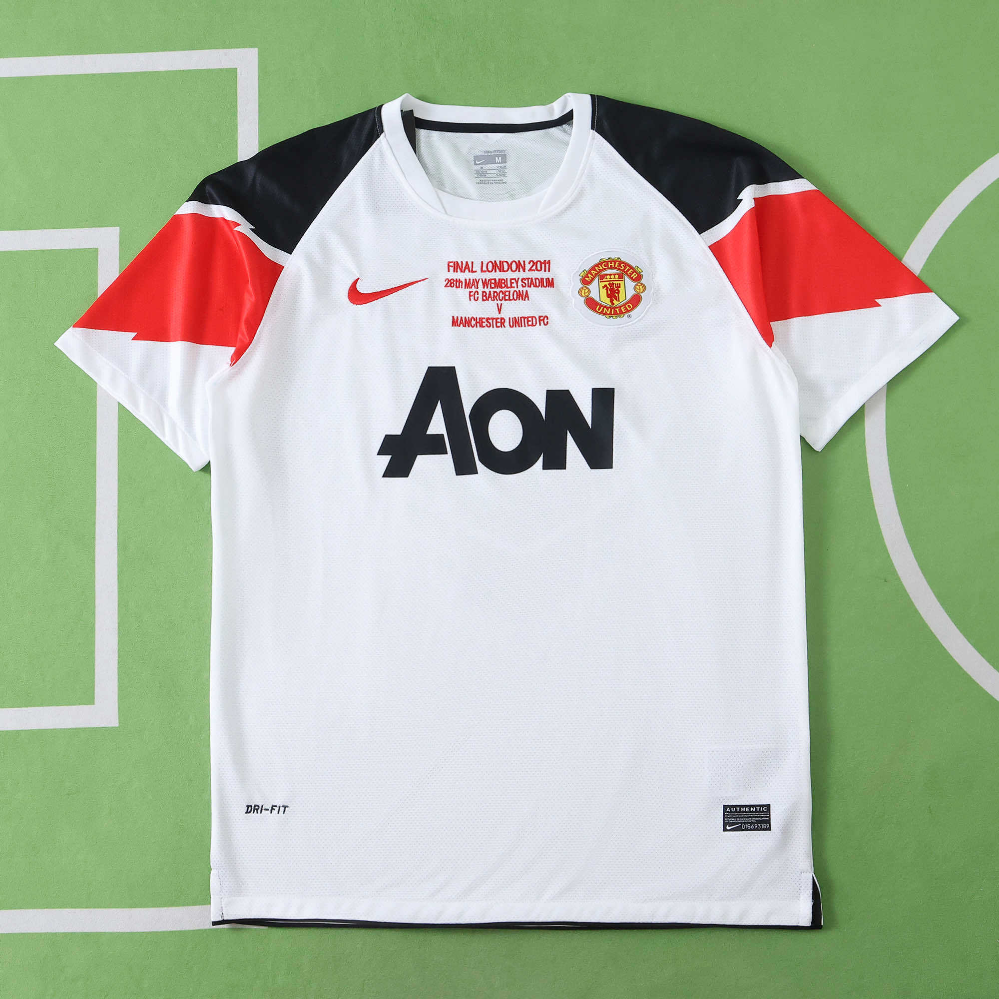Manchester United F.C. 2010-2011 Season Away White Retro  Football Jersey Trikot Maillot