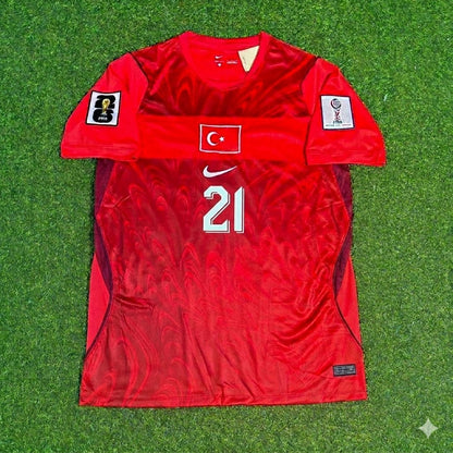 Yunus Akgün #21 Turkey Türkiye- World Cup 2026 - Home Red - Jersey Trikot - Maillot Maglia