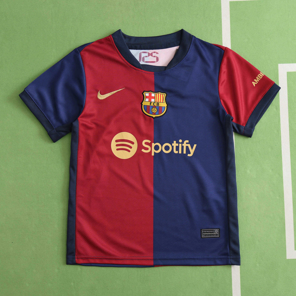 FC Barcelona 2024-2025 Season Home Kids Football Jersey Trikot Maillot