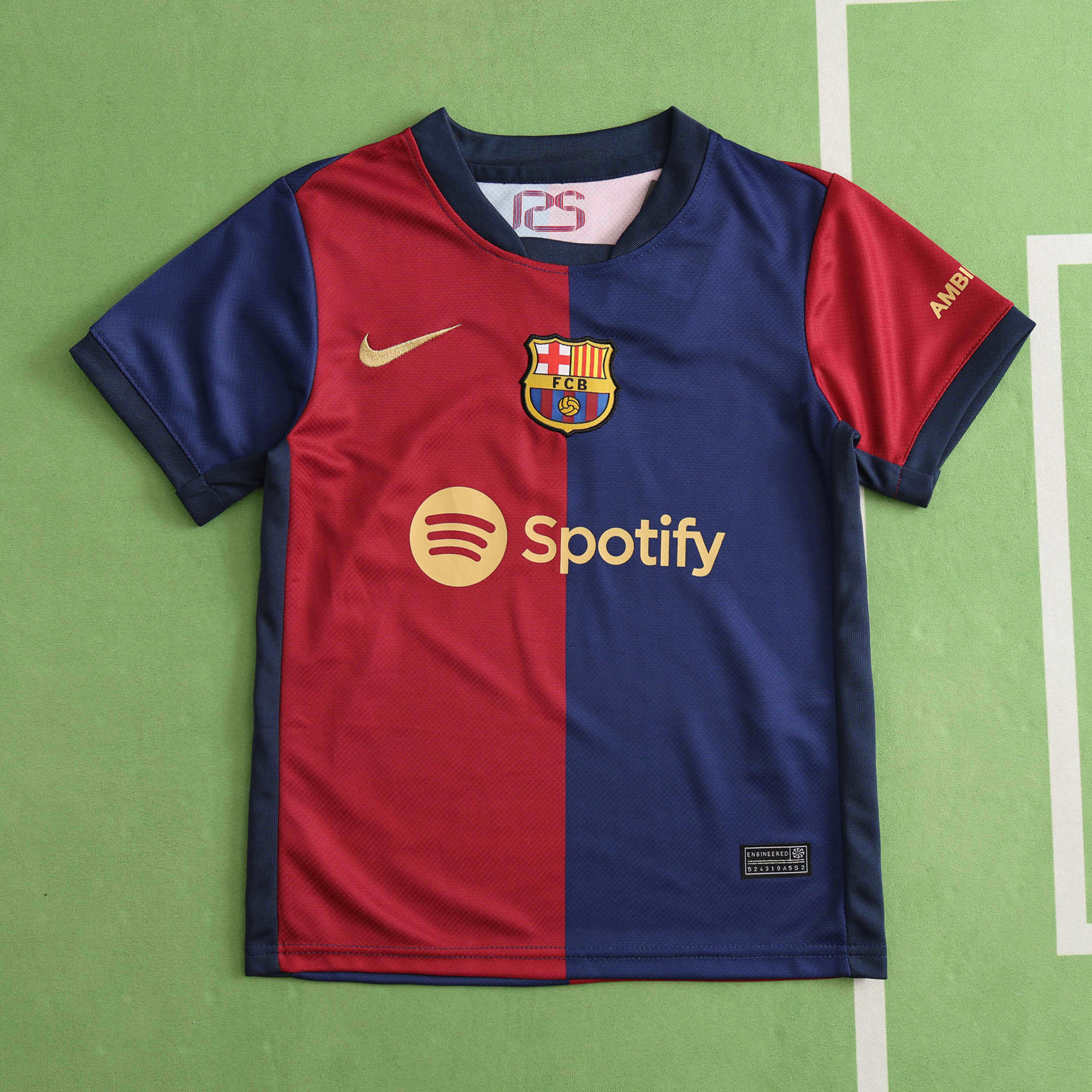 FC Barcelona 2024-2025 Season Home Kids Football Jersey Trikot Maillot