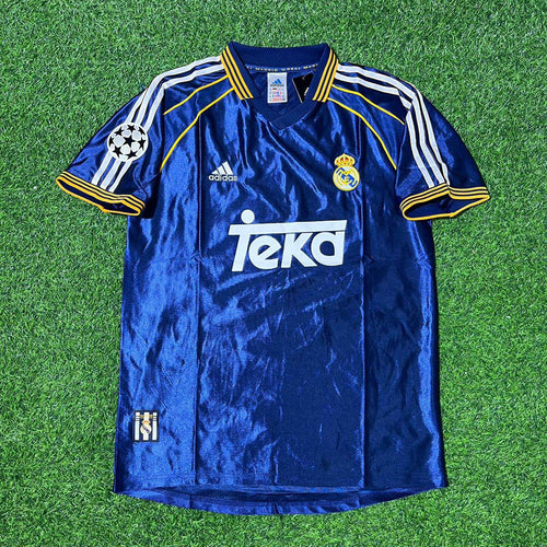 Alberto Rivera 30- Real Madrid 1998-1999 Blue Retro Jersey Soccer Shirt