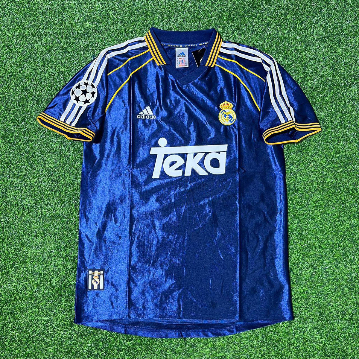 Fernando Redondo 6 - Real Madrid 1998-1999 Blaues Retro Trikot Fußballtrikot