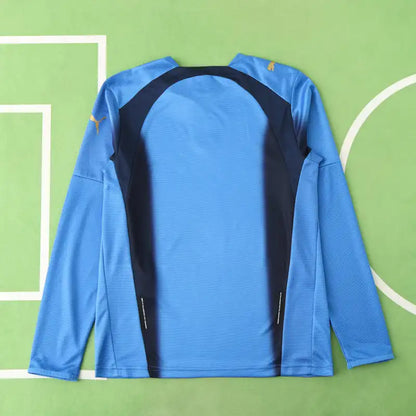 Italien 2006 Saison Heim Blau Retro Trikot Fußballshirt