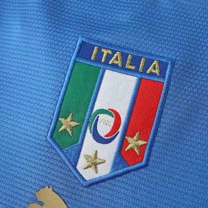 Italien 2006 Saison Heim Blau Retro Trikot Fußballshirt