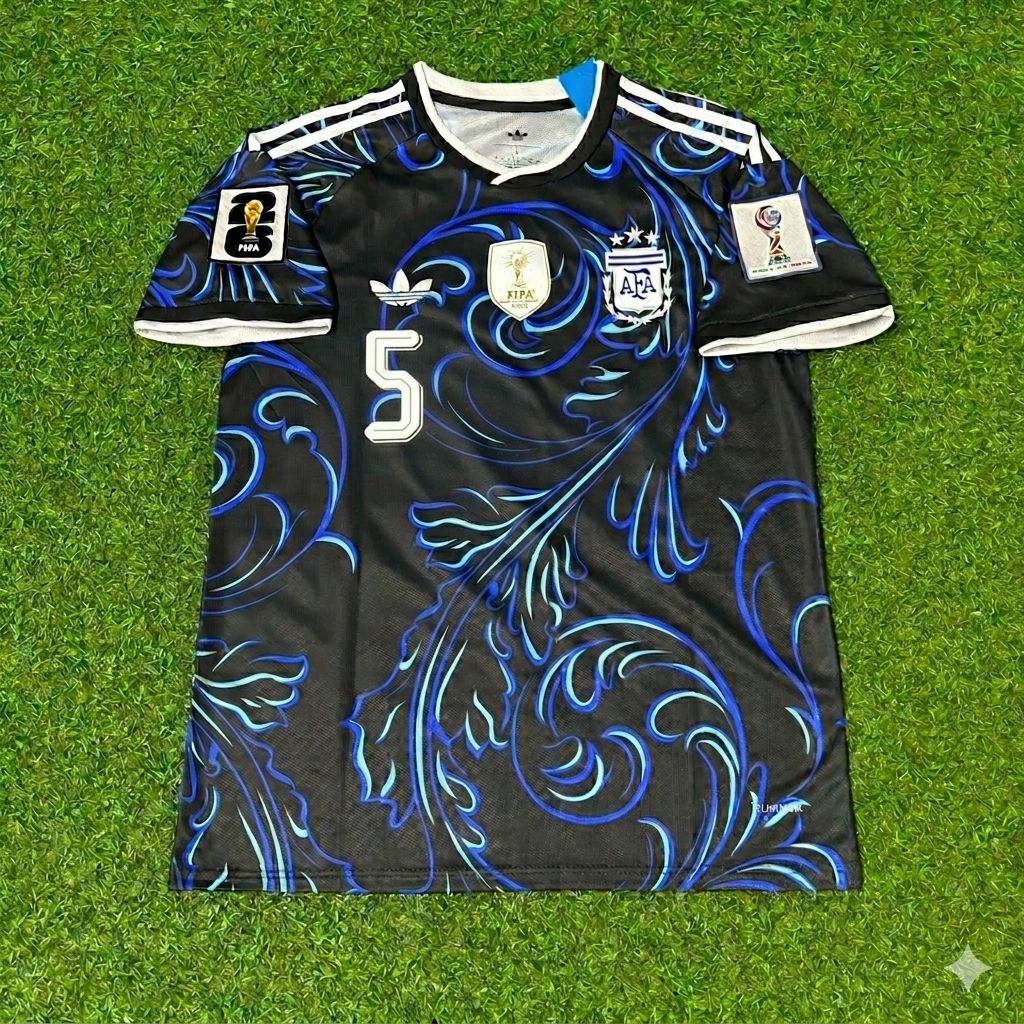 Leandro Paredes #5 Argentina 2026 World Cup New Season Football Jersey Kit