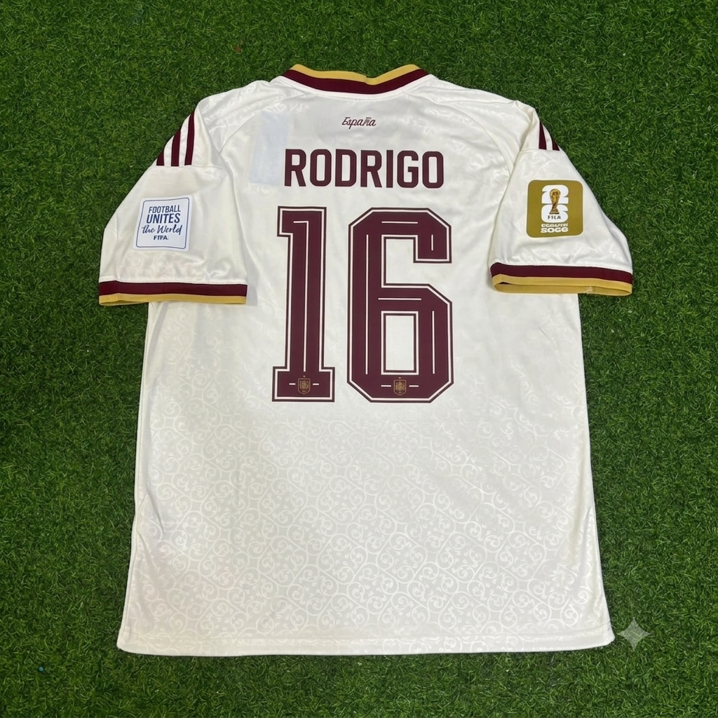 Rodri #16 Spanien 2026 WM Auswärtstrikot
