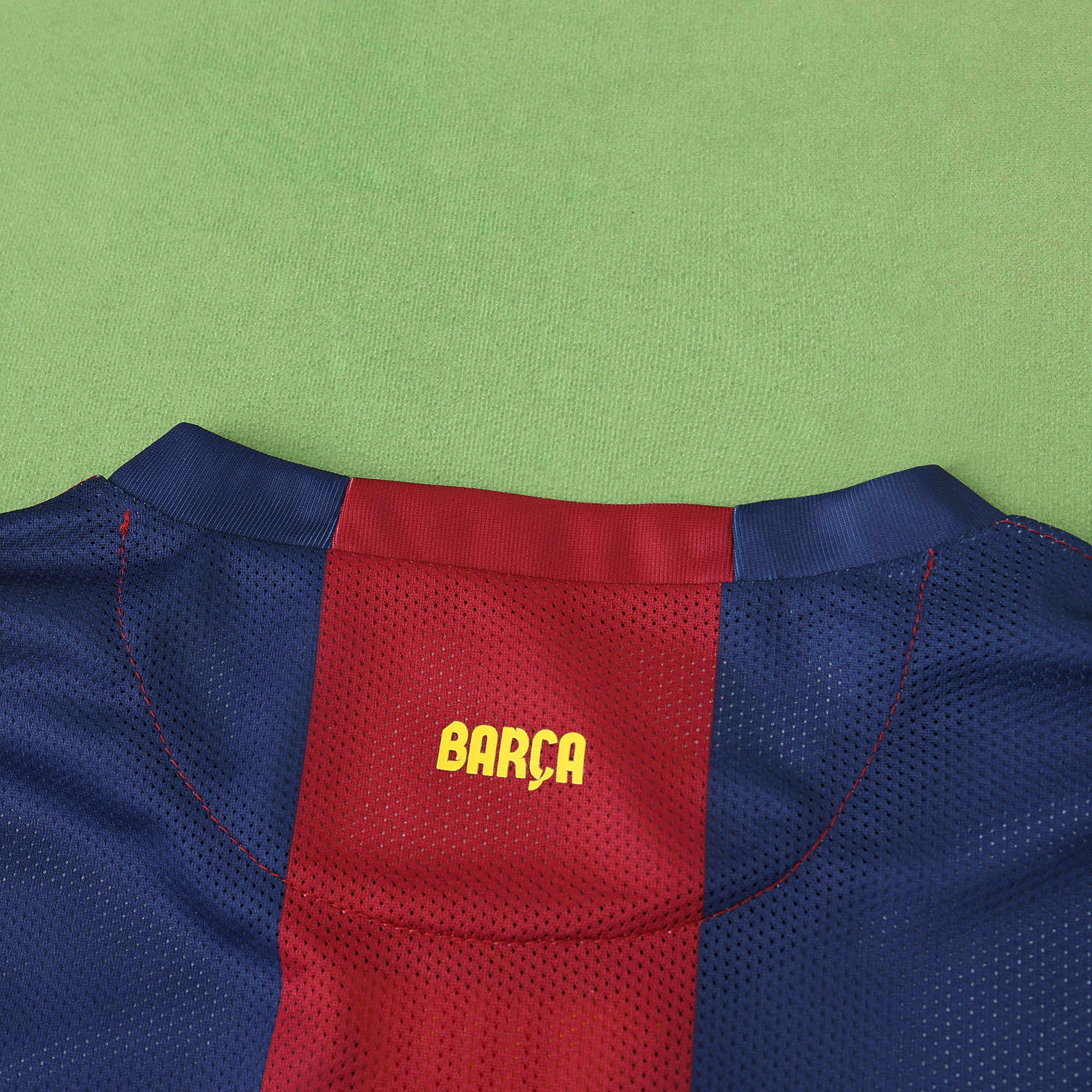 FC Barcelona 2014-2015 Season Home Long Sleeve Retro Football Jersey Trikot Maillot