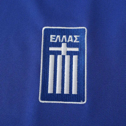 Greece EURO 2004 Final Blue Retro Home Kit Jersey Soccer Shirt
