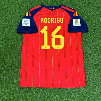 Rodri #16 Spain 2026 World Cup Home Jersey Trikot Maillot