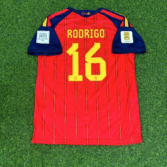 Rodri #16 Spain 2026 World Cup Home Jersey Trikot Maillot