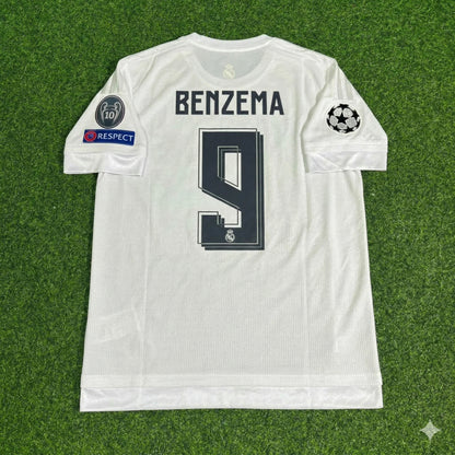 Karim Benzema Real Madrid 2016 Champions League Final Football Jersey Kit