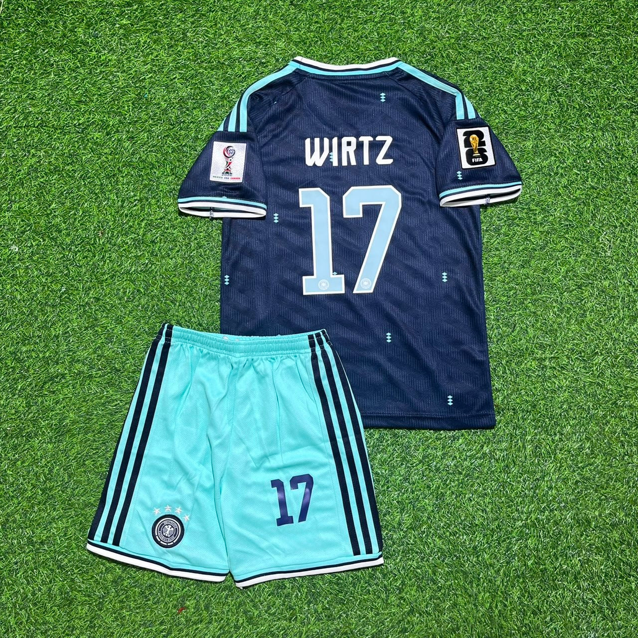 Florian Wirtz 17 - Allemagne Kit Maillot Football Enfant Coupe du Monde 2026
