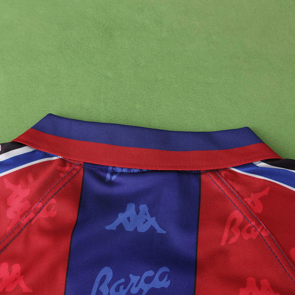 FC Barcelona 1996-1997 Season Home Retro Football Jersey Trikot Maillot