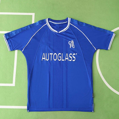 Chelsea F.C 99/01 Season Blue Home Retro Jersey Trikot Soccer Shirt