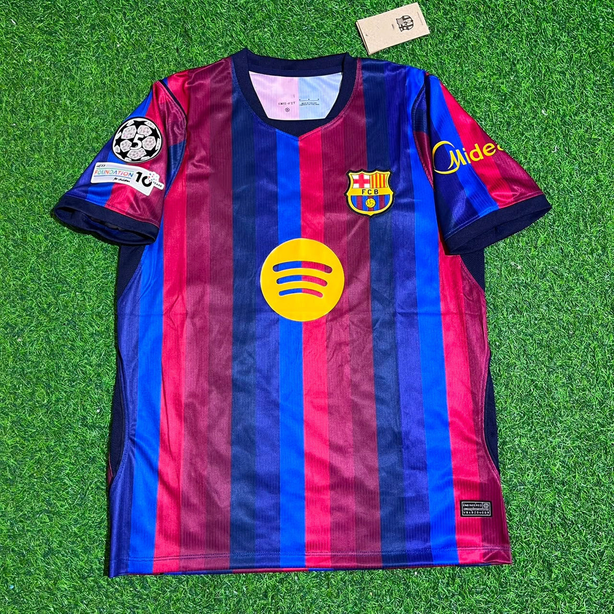 Jules Kounde #23 Barcelona 2027 New Season Champions League Patch Home Jersey Trikot Maillot Soccer Shirt