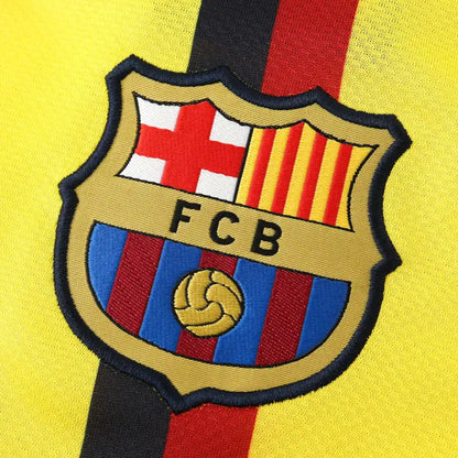 FC Barcelona 08/09 Season Yellow Away Retro Jersey Trikot Soccer Shirt