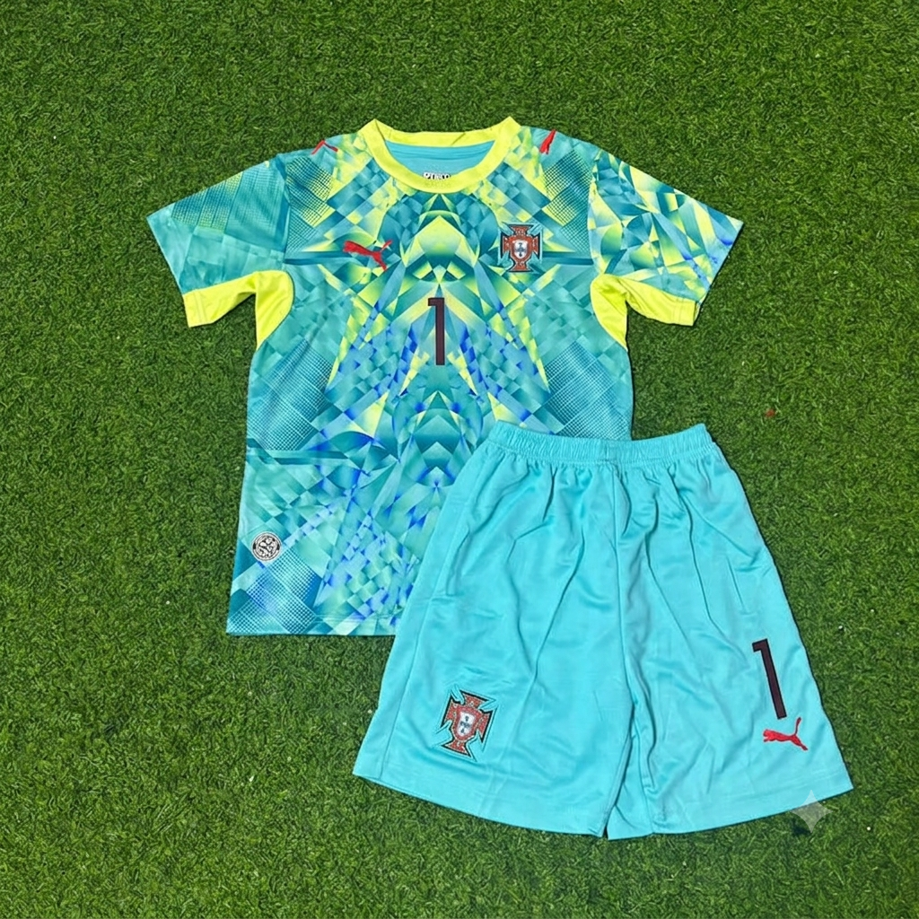 Conjunto de camiseta de fútbol de portero de Portugal Diogo Costa para la nueva temporada