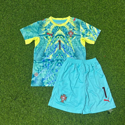 Conjunto de camiseta de fútbol de portero de Portugal Diogo Costa para la nueva temporada
